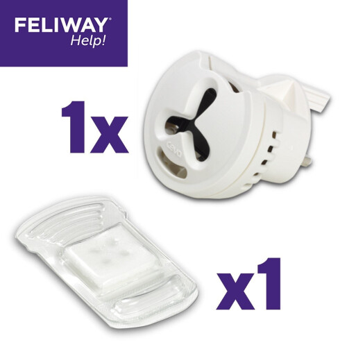 Feliway Feliway Help Diffuser & Refill Starter Kit for Cats - Calming Plug-In Diffuser (Up to 50m2) 1