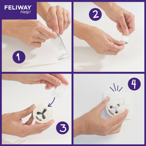 Feliway Feliway Help Diffuser & Refill Starter Kit for Cats - Calming Plug-In Diffuser (Up to 50m2) 2