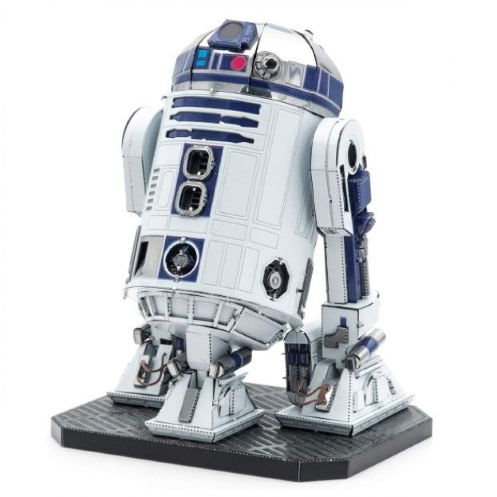 Metal Earth Puzzle 3D R2-D2 Star Wars Modellbausatz FüR Erwachsene, Herausfordernd, 7.19 X 5.51 X 9.5 Cm, Premium-Serie-image