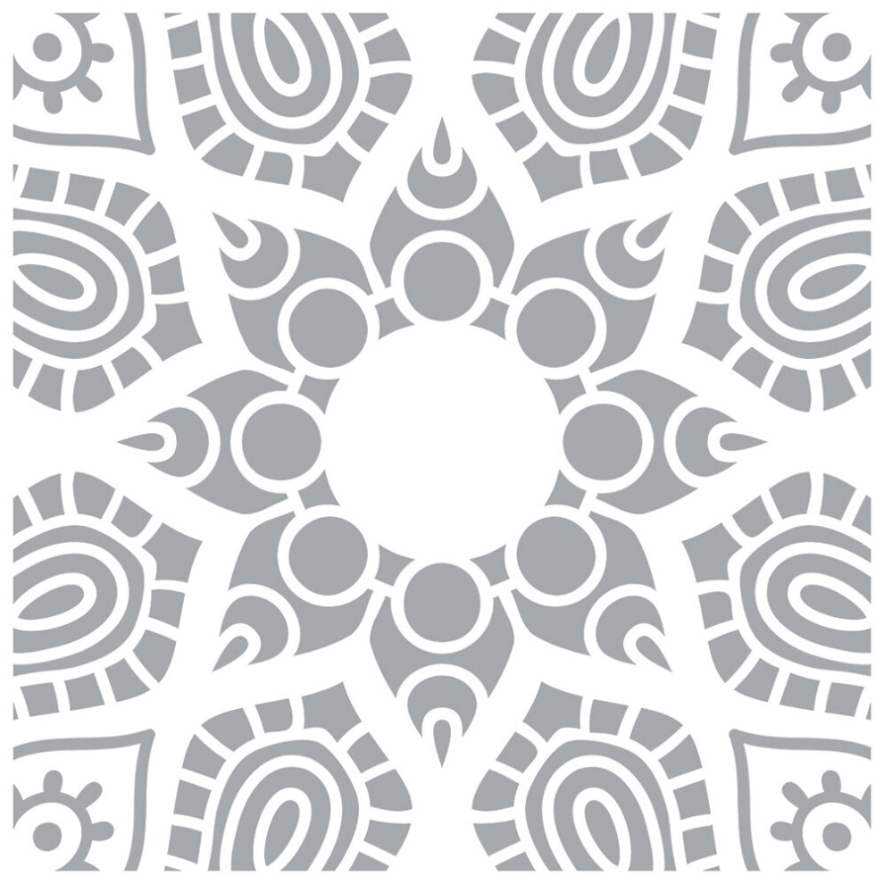 Marrakesh Reusable Tile Stencil For Walls, Floors, Patios And Furniture 5056525318804