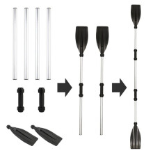 New 123cm Aluminum Detachable Float Afloat Oars Paddles Inflatable Boat Kayak Raft Canoe Water Sports