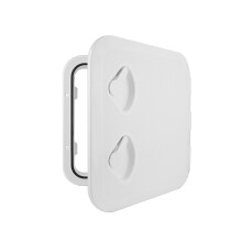 New BSET MATEL 370x375mm Anti Aging Deck Access Hatch Ultraviolet White Marine Boat Hatches Inspection Yacht Cover RV
