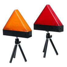 New Universal Rechargeable LED Car Triangle Warning Strobe Lights Red/Yellow with Tripod Emergency Security Flash
