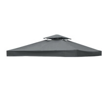 Greenbay 2-Tier Replacement Top Fabric for 3x3m Gazebo Pavilion Roof Canopy Anthracite