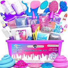 Original Stationery Unicorn Slime Kit Supplies Stuff for Girls Making Slime [Everything in One Box] Kids Can Make Unicorn, Glitter, Fluffy C