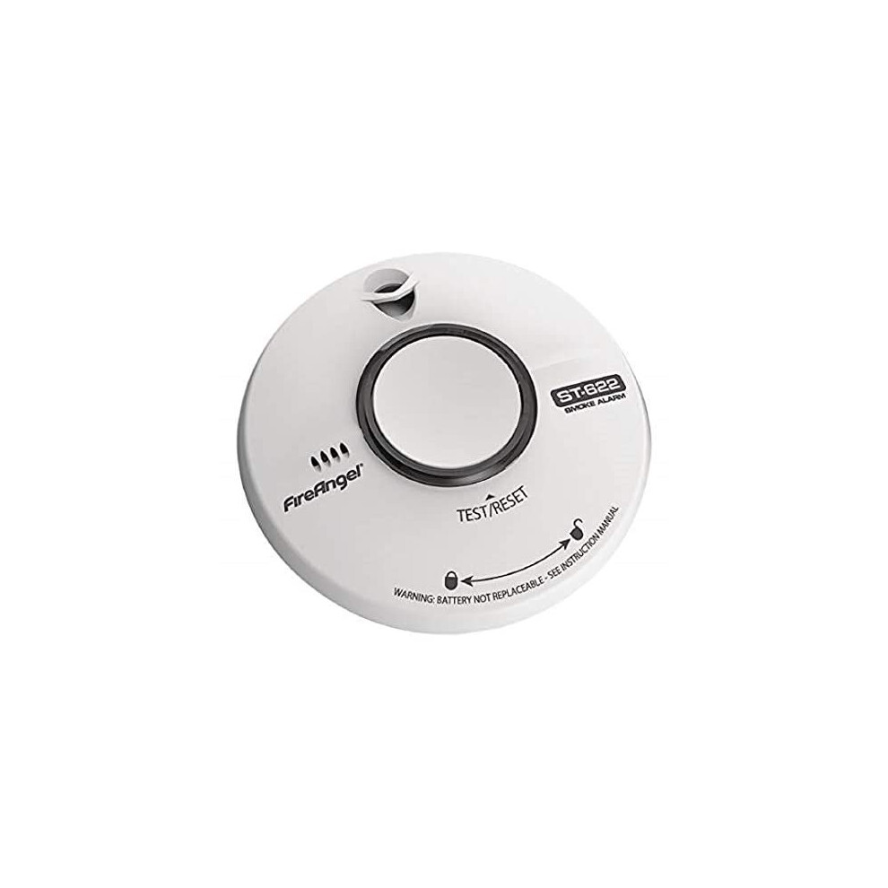 Fireangel ST-622T 10 Year Thermally Enhanced Optical Smoke Alarm, White