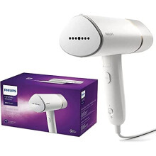 Philips Handheld Steamer 3000 Series, Compact and Foldable, Ready to Use in 30 Seconds, No Ironing Board Needed, 1000W, up to 20g/min, STH3020/16, Wh