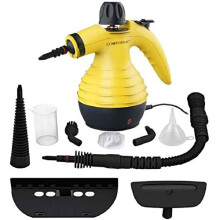 Comforday Handheld Pressurized Steam Cleaner 1050W, 250-270F Steam, 9-Piece Accessories, Multi-Surface Floor/Window/Upholstery Chemical-Free