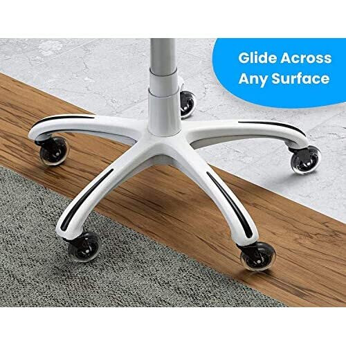 Office Chair Wheels Replacement Rubber Chair casters for Hardwood Floors and Carpet Set of 5 Heavy Duty Office Chair casters for Chairs to
