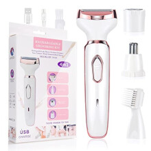 ACWOO Electric Lady Shaver, Cordless 4 in 1 Electric Shaver for Women, Rechargeable Painless Electric Razor Bikini Trimmer Wet and Dry Hair Remo