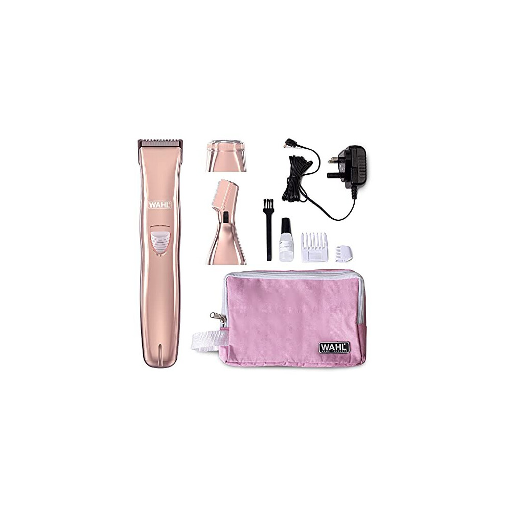 Wahl 3-in-1 Ladies Face and Body Hair Remover, Womens Hair Removal Trimmer, Female Rotary Shaver, Eyebrow Shaper, Comb Attachment, Facial Hair T