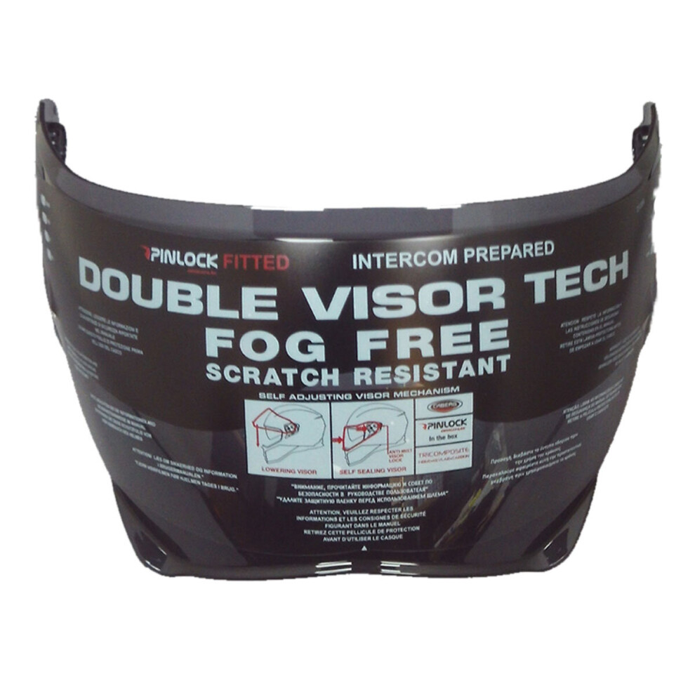 Caberg Visor Dark Smoke With Anti Scratch / Pins For Drift Helmets Black 8002391045723