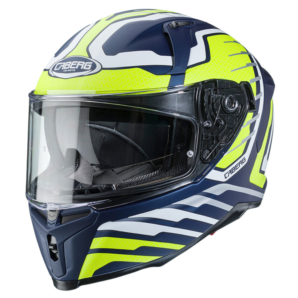 (M) Caberg Avalon Forge Matt Blue / White / Fluo Yellow Blue,White,Yellow 8002391077618