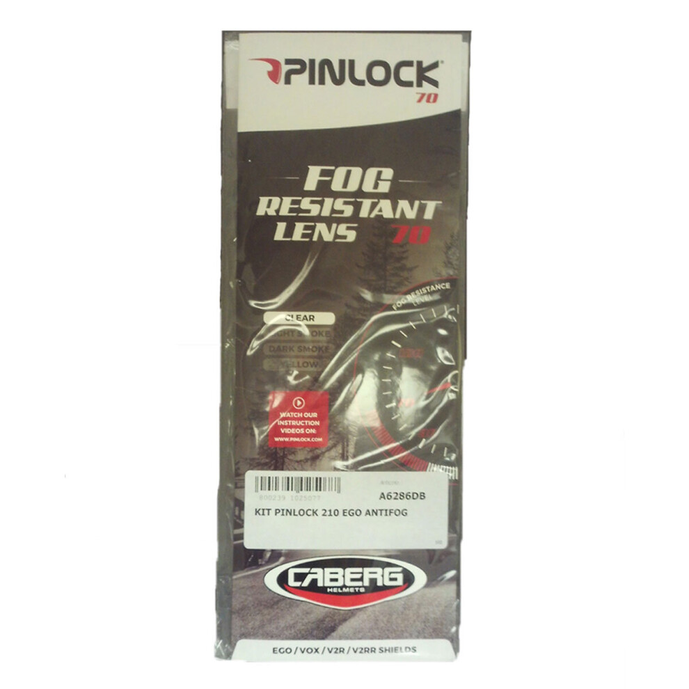 Caberg Pinlock For Droid / Ego / V2rr Helmets Clear 8002391019496