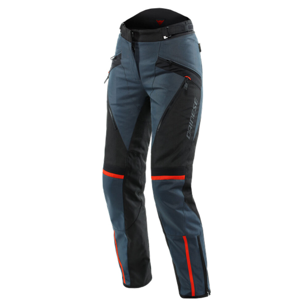 (16) Dainese Tempest 3 D-Dry Ladies Textile Trousers Ebony / Black / Lava Red-image-OPC-P9B5MTJ-NEW