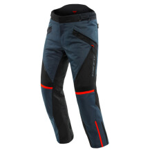 (32) Dainese Tempest 3 D-Dry Textile Trousers Ebony / Black / Lava Red