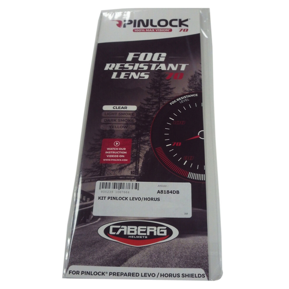 Caberg Pinlock For Horus / Levo Helmets Clear 8002391067664