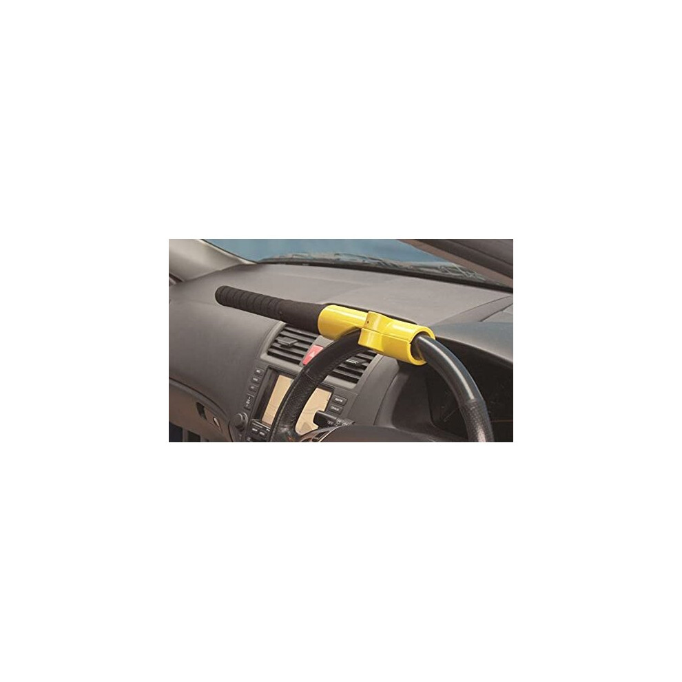 Steering Wheel Lock To Fit Toyota Prius + Baseball Bat Style Compact Visible