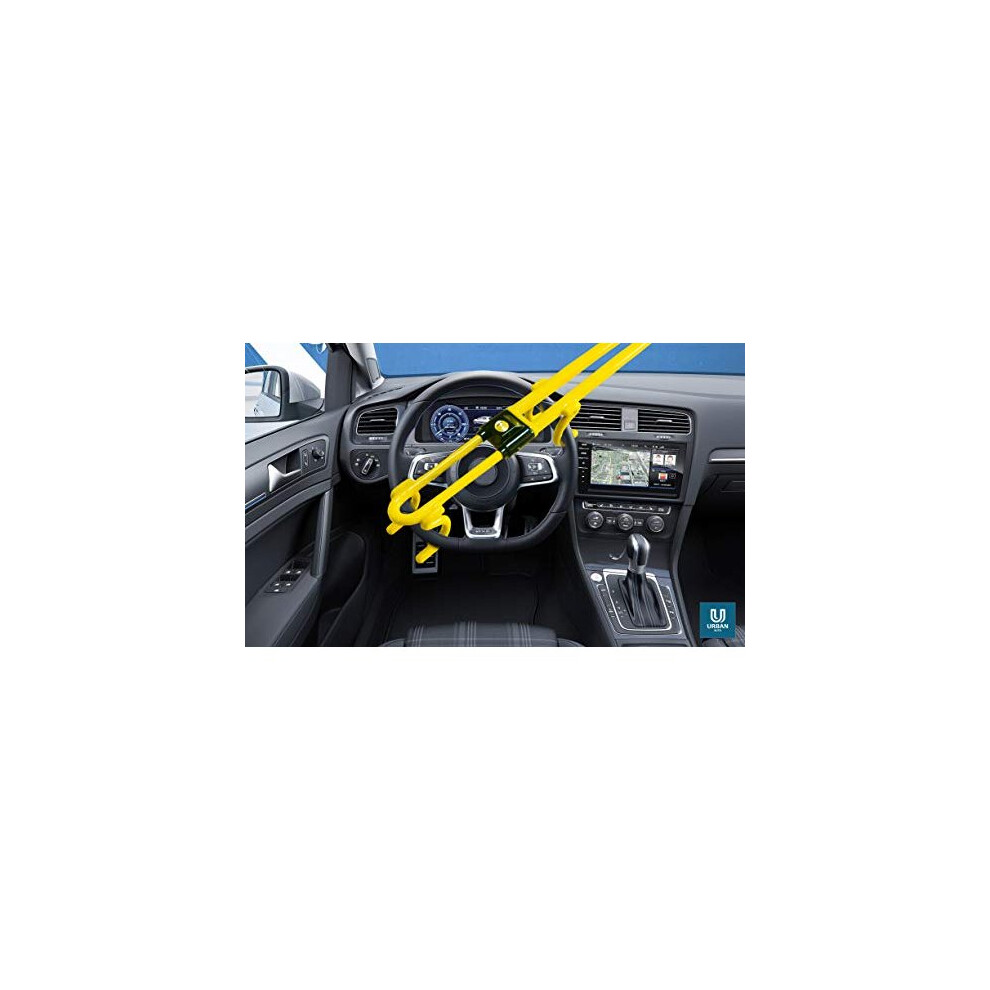 Steering Wheel Lock Twin Arm Heavy Duty To Fit Dacia Sandero (08-17) 5059531389844