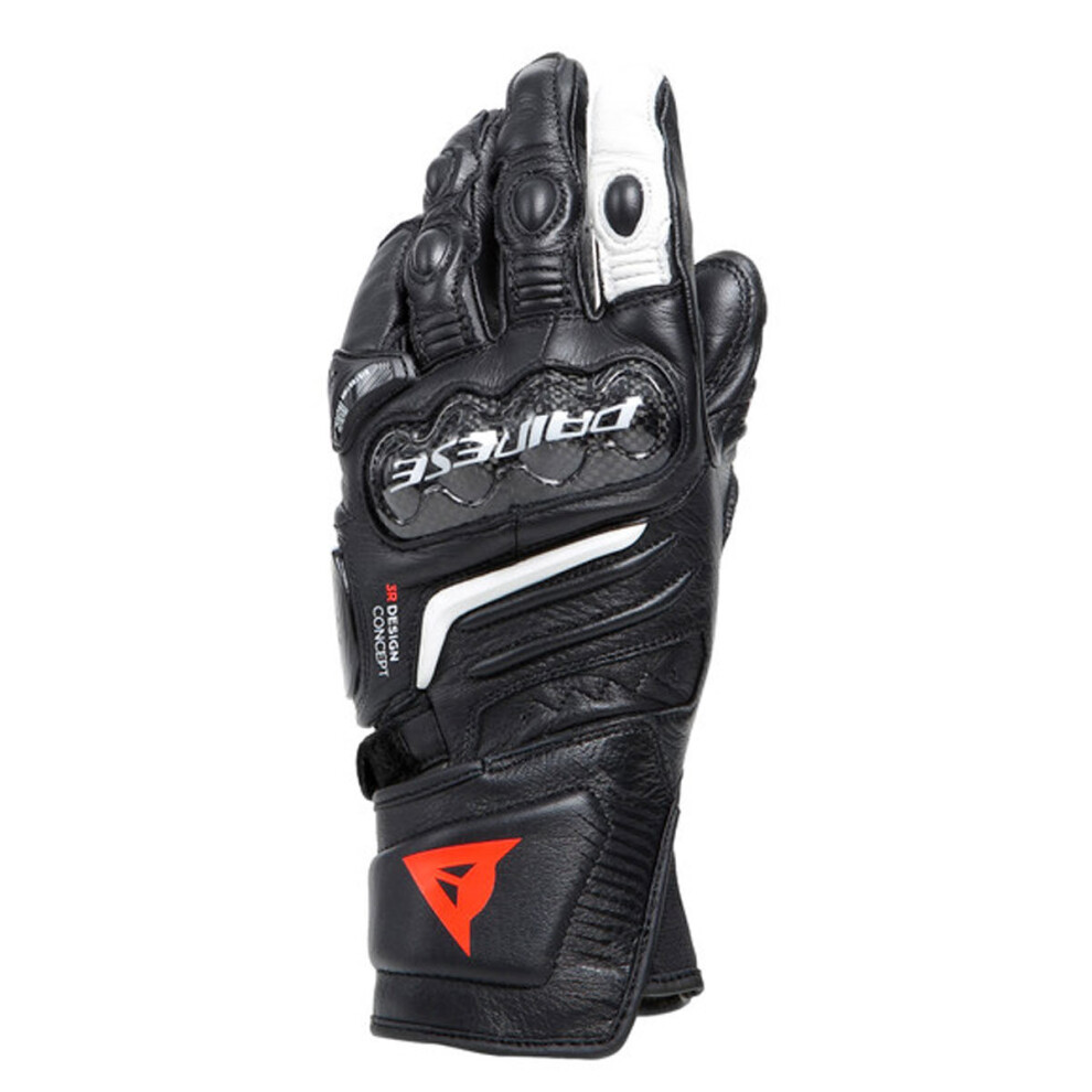 (S) Dainese Carbon 4 Ladies Long Leather Gloves Black / White / Red White,Black,Red 8051019426628