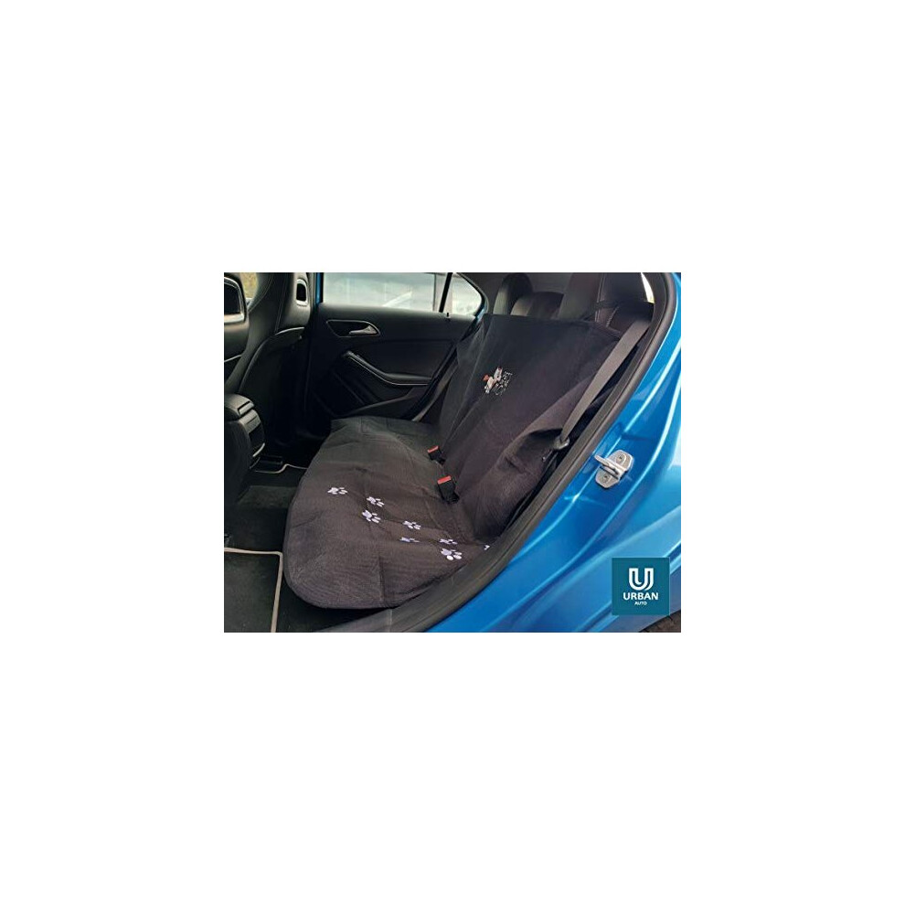 Rear Pet Dog Seat Protector To Fit Fiat Croma Paw Print Design Water Resistant. 5059531592480