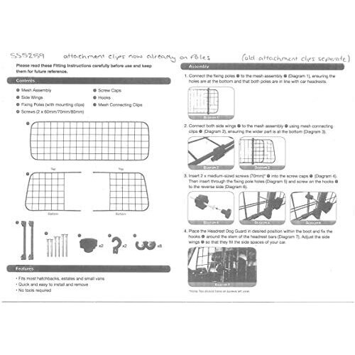 Dog Guard Head Rest Wire Mesh To Fit Ford Kuga Ii  5 Door 13 17 Ideal For Travelling With Dogs And Pets~p62182137 - View #11