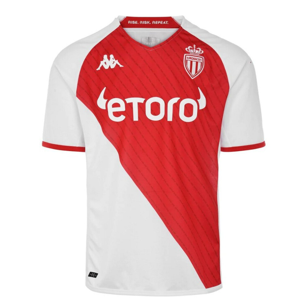 (2XL) AS Monaco Home Shirt 2022/23