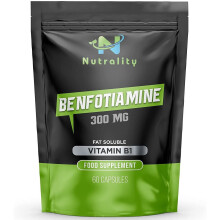 Nutrality Benfotiamine 300mg – Supports Cellular Energy, Nerve Function & Immune Health