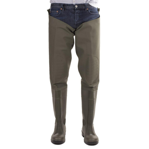 Amblers Safety Forth Thigh Safety Wader Green