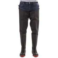 Amblers Safety Rhone Thigh Safety Wader Black/Red