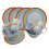 Caravan Camping Melamine Dinner Set 16pc (Picnic BBQ Outdoor Rainbow) 1