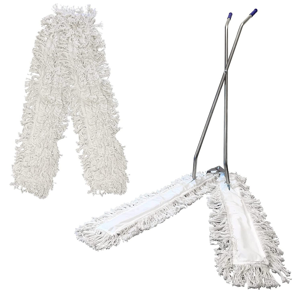 V Sweeper Kit 100cm Large Floor Mop Wide Cleaning Scissor Action Sweep
