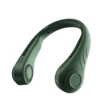 Portable Neck Fan Rechargeable Hands Free Bladeless Cooling Fan Green