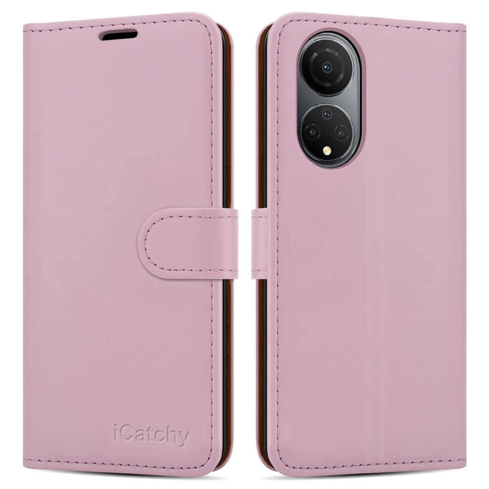 (Rose Gold) For Honor X7 Phone Wallet Book Leather Case