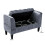 Living And Home Velvet Buttoned Storage Ottoman Bench 4