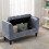 Living And Home Velvet Buttoned Storage Ottoman Bench 2