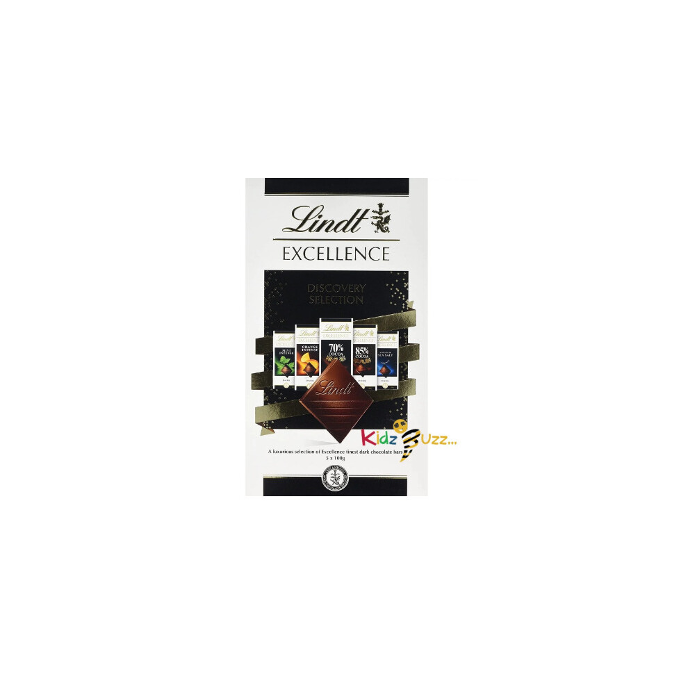 Lindt Excellence Discovery Selection Chocolate Bars 5x100g