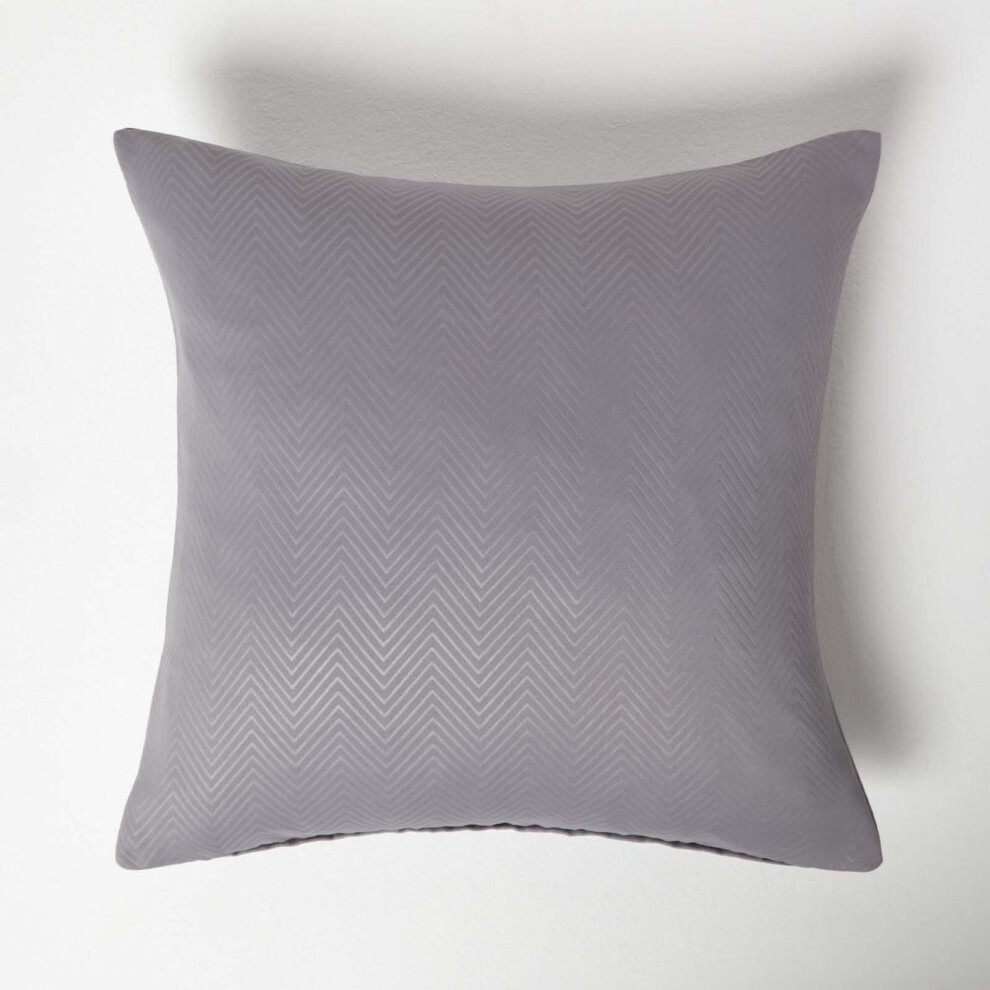 Homescapes (Grey) Herringbone Chevron Cushion Cover Grey