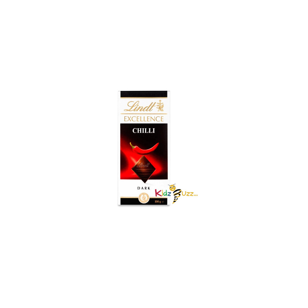 (Pack of 12) Lindt Excellence Dark Chilli Chocolate Bar 100 g