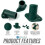 3x Broom Handle Bracket Plastic Sweeping Brush Shaft 15/16 2 Holes 3
