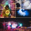 Machine à fumée LED RVB 500W Télécommande sans fil DJ Disco Party UK 9