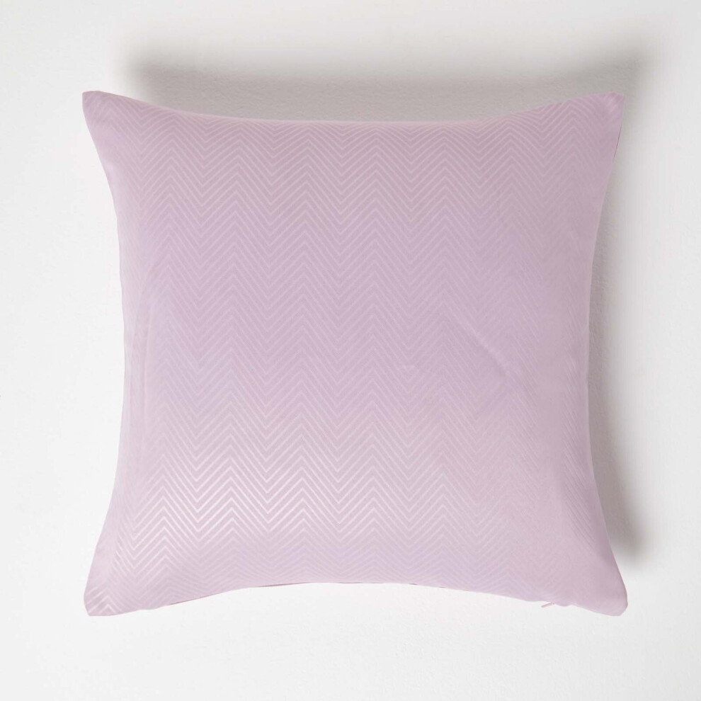 Homescapes (Pastel ) Herringbone Chevron Cushion Cover Pink