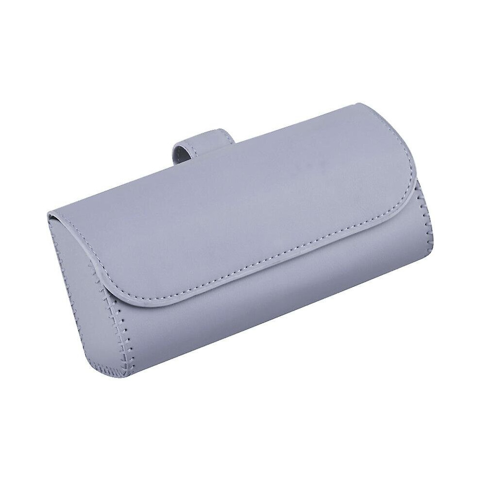 ( Grey) Car Visor Sunglasses Case Glasses Holder Eye Glasses Clip Organizer Universal Car Accessories Light/Grey 768671587335