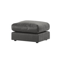 (Grey, Footstool) Brooklyn Plush Velvet Fibre 3 & 2 Seater Sofa Set