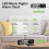 Digital Alarm Clock, Bedside Clock Dual Alarms, Mirror Surface, Snooze 6