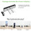 Digital Alarm Clock, Bedside Clock Dual Alarms, Mirror Surface, Snooze 8