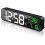 Digital Alarm Clock, Bedside Clock Dual Alarms, Mirror Surface, Snooze 1