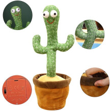 Dancing Cactus Toy,Talking Repeat Singing Sunny Cactus Toy(120 Songs)