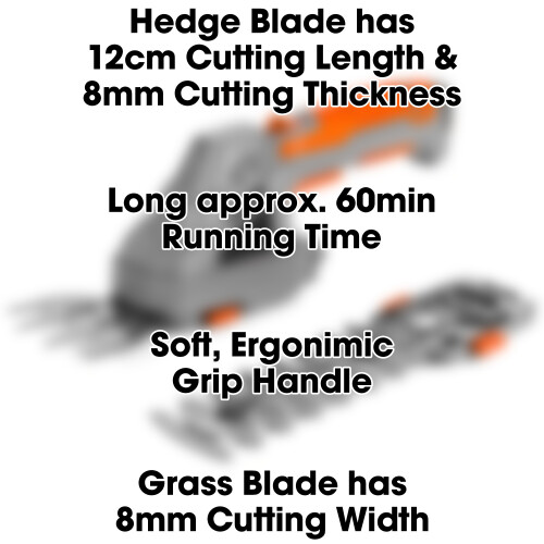 Terratek Terratek 2-in-1 Cordless Hedge Trimmer & Grass Strimmer 1