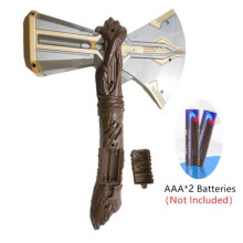 (Storm Axe sound+light) Thor Hammer Marvel Avengers Thor Superhero Halloween Prop Cosplay Weapon ABS Plastics With light and music luminous and sound